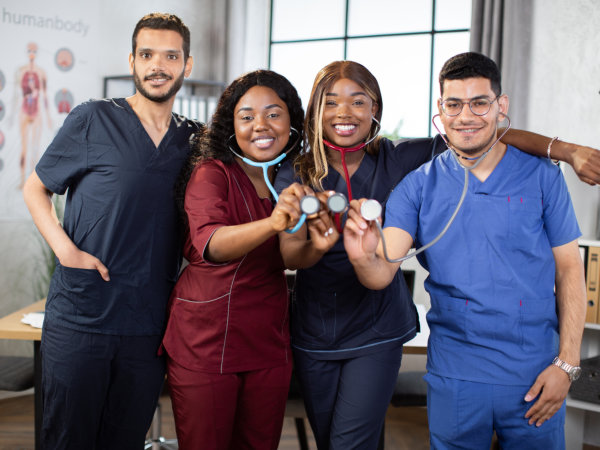 group of medical workers