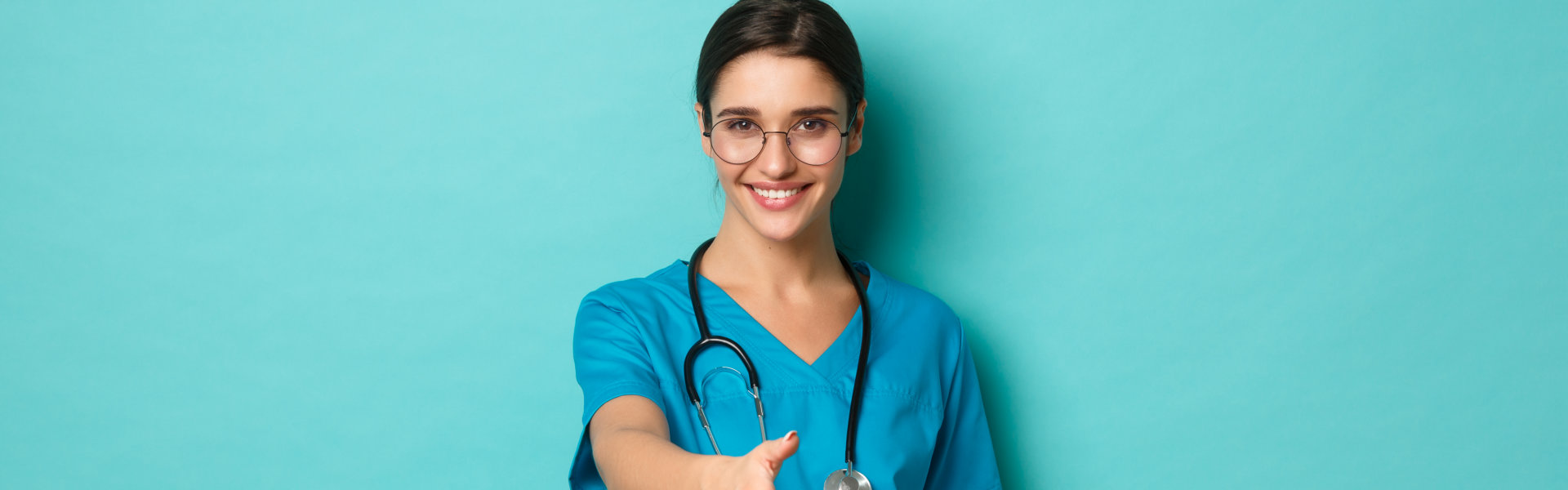 female nurses with stethoscope